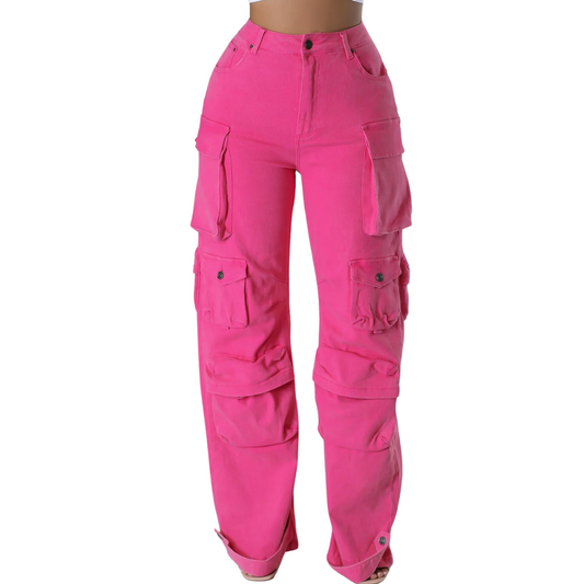 Pinky Cargo Jeans