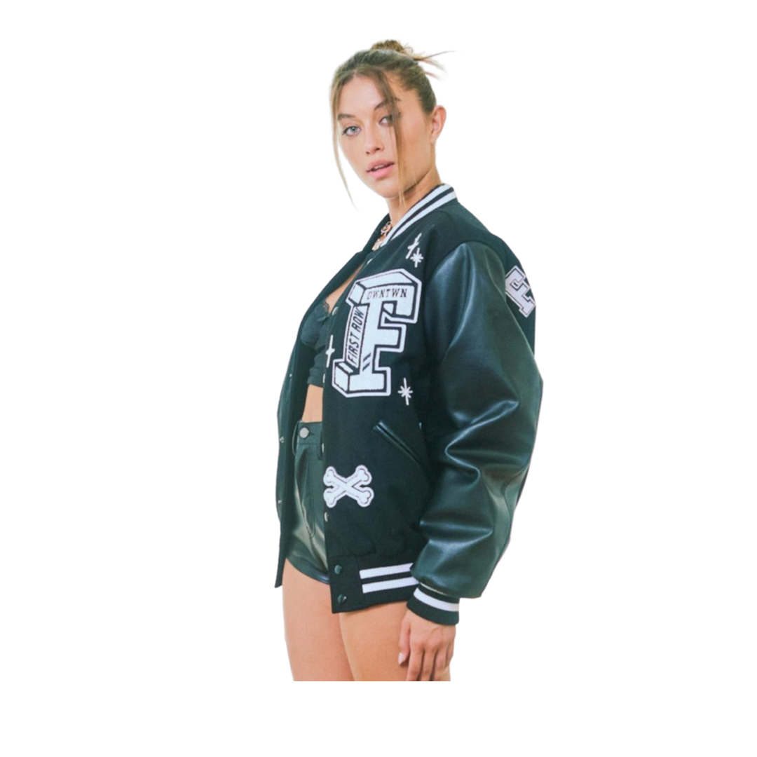 Varsity Jacket (Black/White)