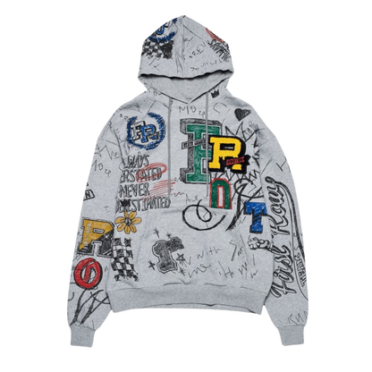 Varsity Patch Allover Hoodie