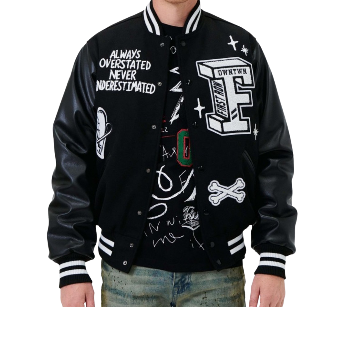 Varsity Jacket (Black/White)