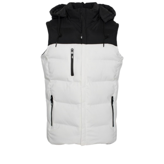 Puffer Jacket (Black/White)